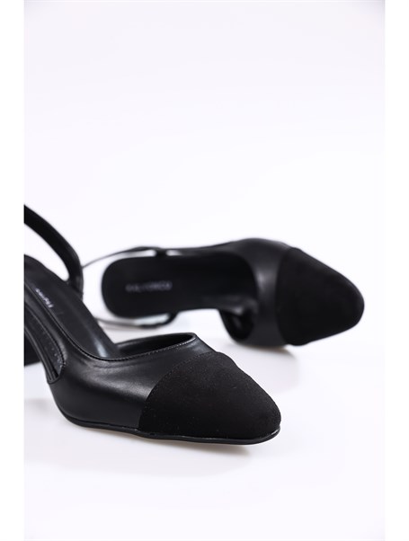 Arim Siyah Kadın Topuklu Ayakkabı