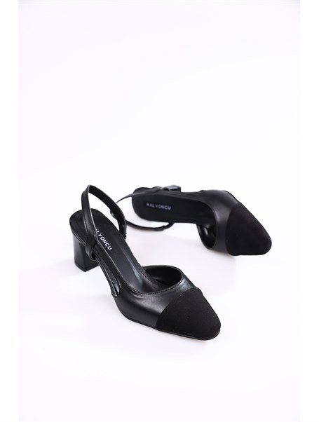 Arim Siyah Kadın Topuklu Ayakkabı